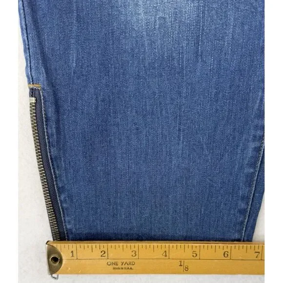 Boo Radley Ankle Jeans Zipper Pockets Moto Grunge Emo Goth Womens Size 16 - Picture 5 of 12